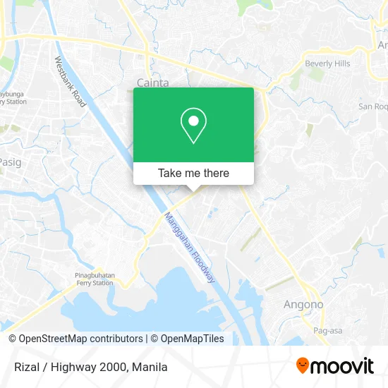 Rizal / Highway 2000 map