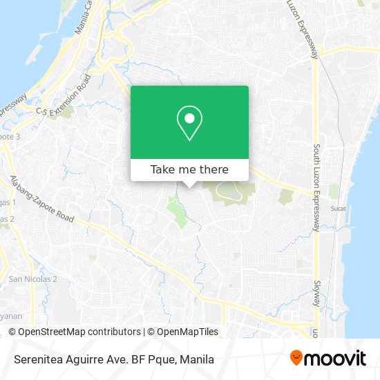 Serenitea Aguirre Ave. BF Pque map