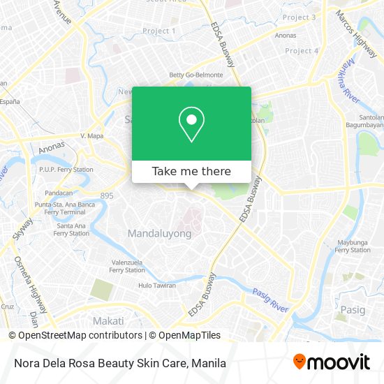 Nora Dela Rosa Beauty Skin Care map