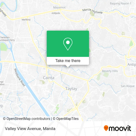 Valley View Avenue map