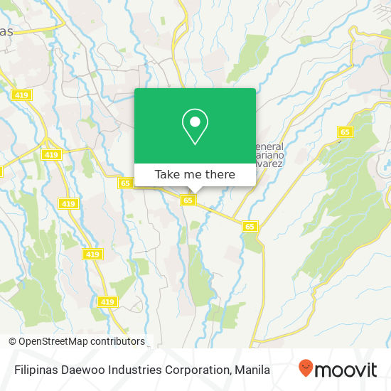Filipinas Daewoo Industries Corporation map