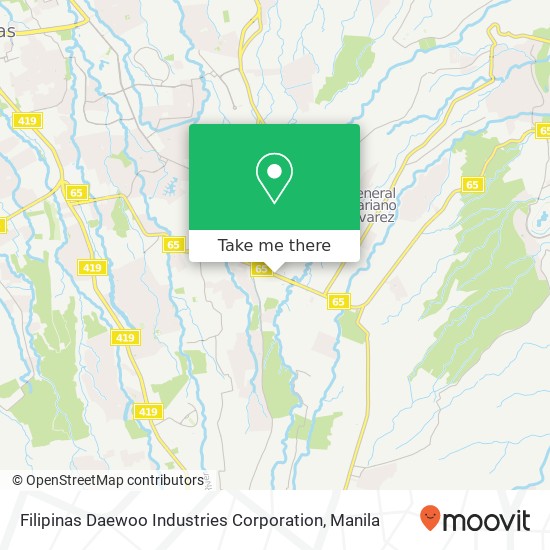 Filipinas Daewoo Industries Corporation map