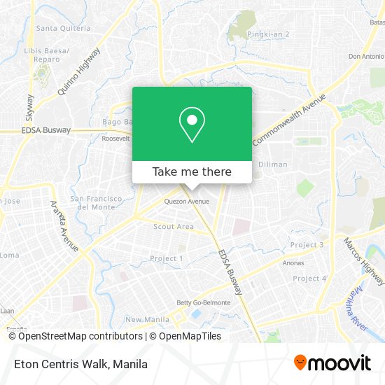 Eton Centris Walk map