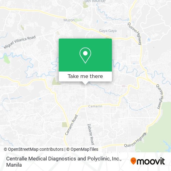 Centralle Medical Diagnostics and Polyclinic, Inc. map