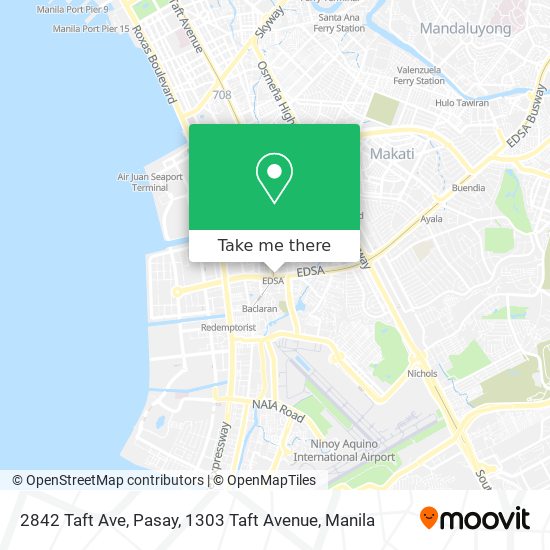 2842 Taft Ave, Pasay, 1303 Taft Avenue map