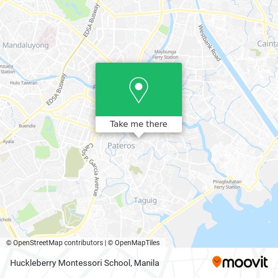 Huckleberry Montessori School map