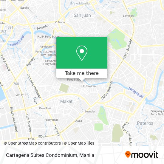 Cartagena Suites Condominium map