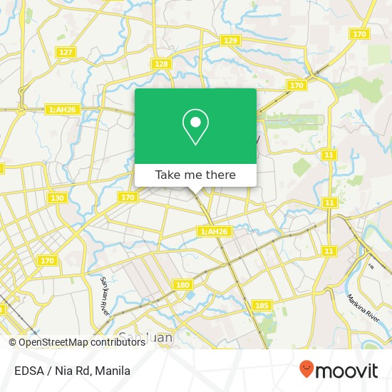 EDSA / Nia Rd map