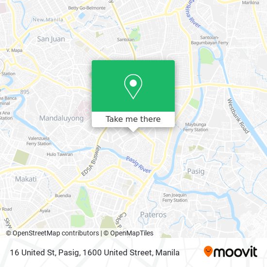 16 United St, Pasig, 1600 United Street map