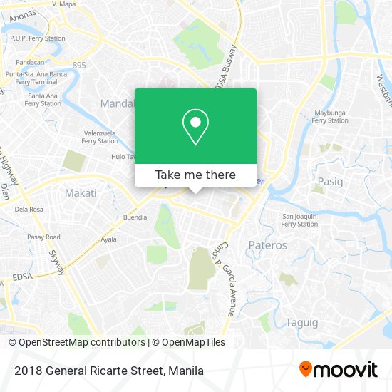 2018 General Ricarte Street map