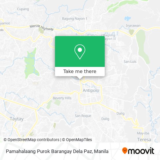 Pamahalaang Purok Barangay Dela Paz map