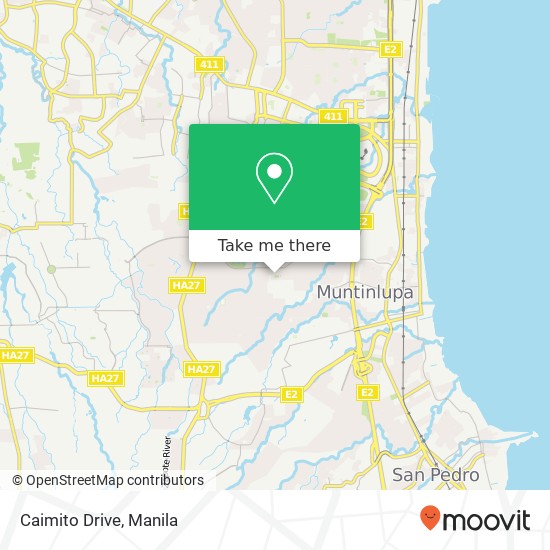 Caimito Drive map