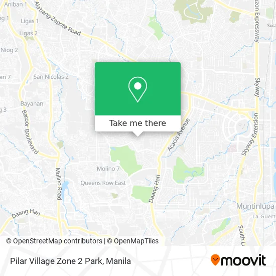Pilar Village Zone 2 Park map