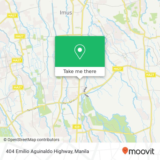 404 Emilio Aguinaldo Highway map