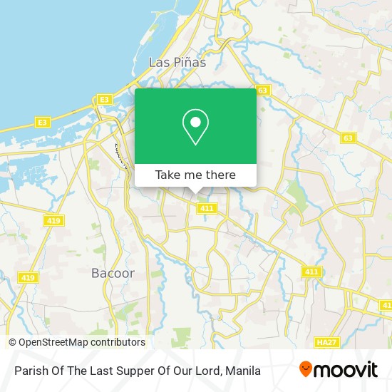 Parish Of The Last Supper Of Our Lord map