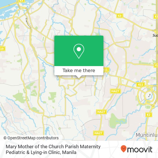 Mary Mother of the Church Parish Maternity Pediatric & Lying-in Clinic map