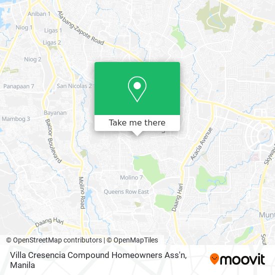 Villa Cresencia Compound Homeowners Ass'n map