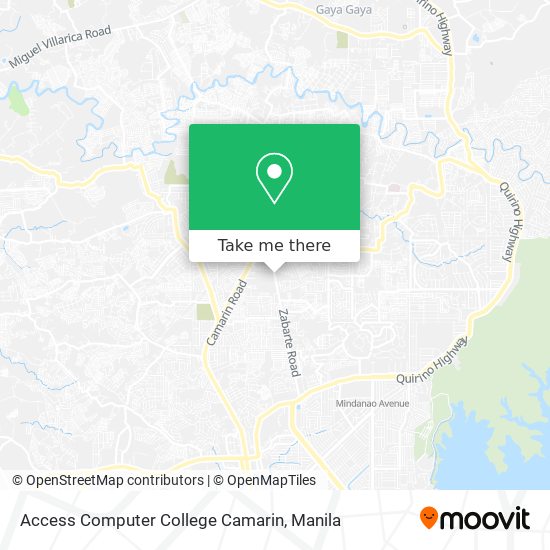 Access Computer College Camarin map