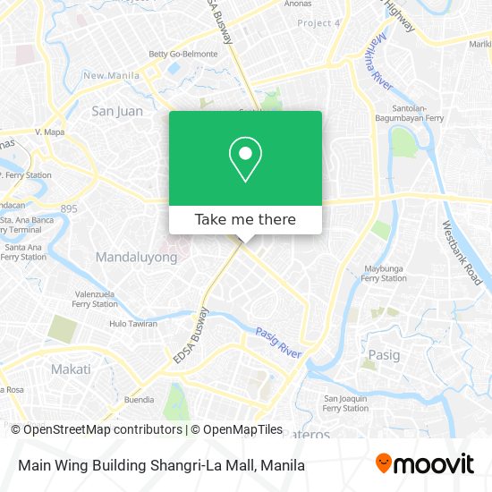 Main Wing Building Shangri-La Mall map
