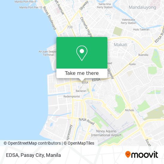 EDSA, Pasay City map