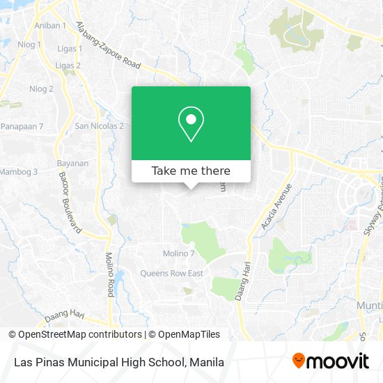 Las Pinas Municipal High School map
