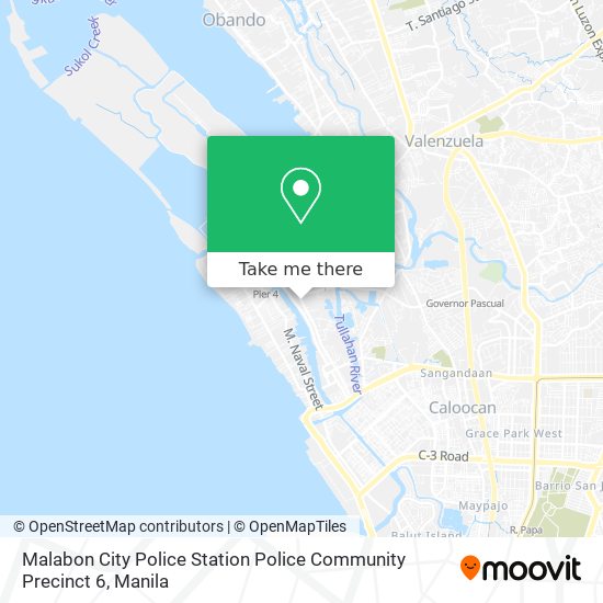 Malabon City Police Station Police Community Precinct 6 map