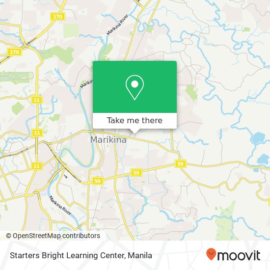Starters Bright Learning Center map
