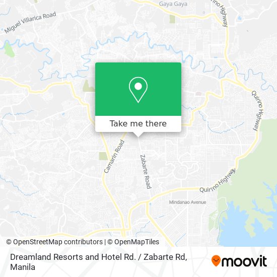 Dreamland Resorts and Hotel Rd. / Zabarte Rd map