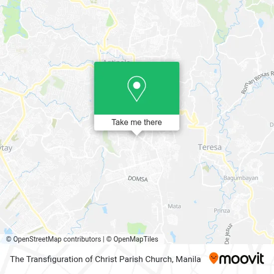 The Transfiguration of Christ Parish Church map