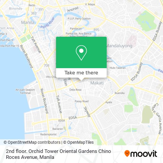2nd floor. Orchid Tower Oriental Gardens Chino Roces Avenue map