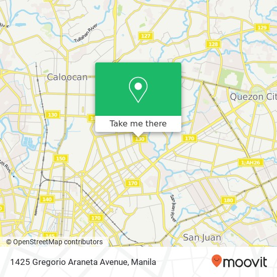 1425 Gregorio Araneta Avenue map