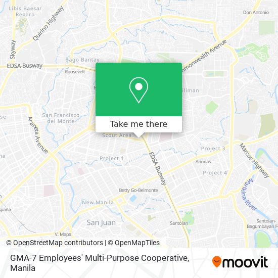 GMA-7 Employees' Multi-Purpose Cooperative map