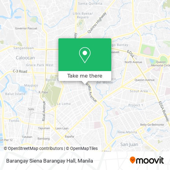 Barangay Siena Barangay Hall map