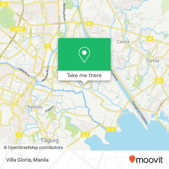 Villa Gloria map