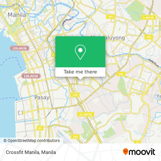 Crossfit Manila map