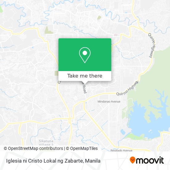 Iglesia ni Cristo Lokal ng Zabarte map
