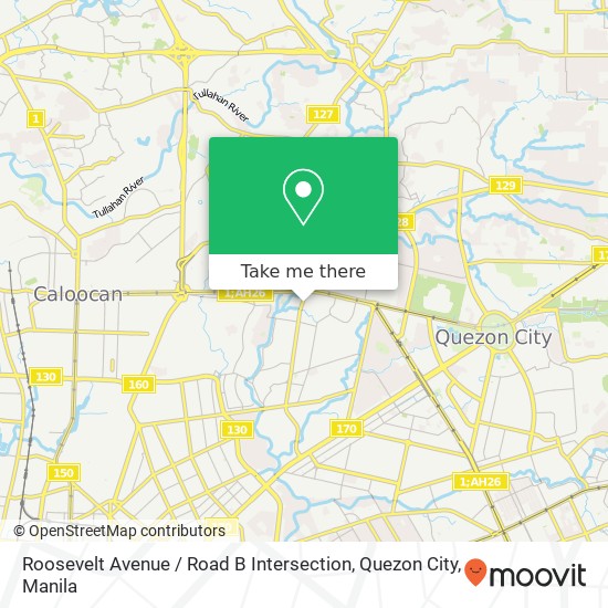 Roosevelt Avenue / Road B Intersection, Quezon City map
