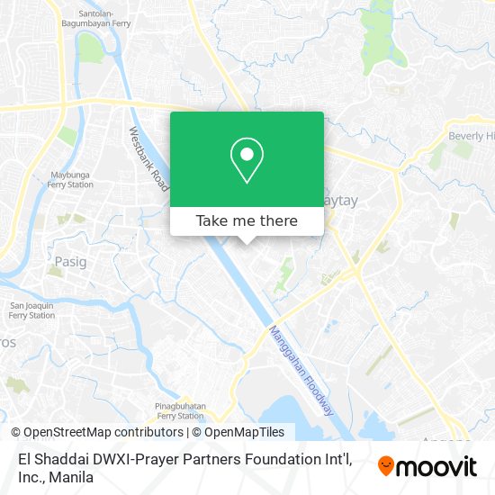 El Shaddai DWXI-Prayer Partners Foundation Int'l, Inc. map