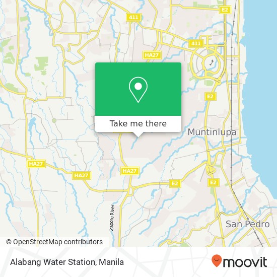 Alabang Water Station map