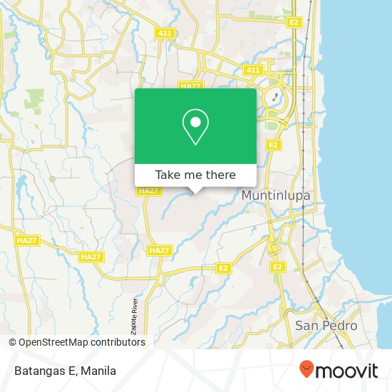 Batangas E map