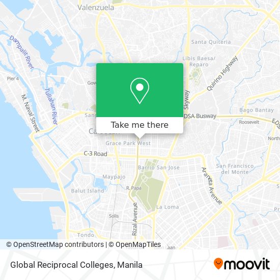 Global Reciprocal Colleges map