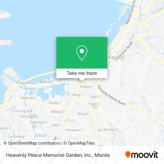 Heavenly Peace Memorial Garden, Inc. map