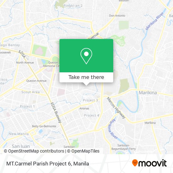 MT.Carmel Parish Project 6 map
