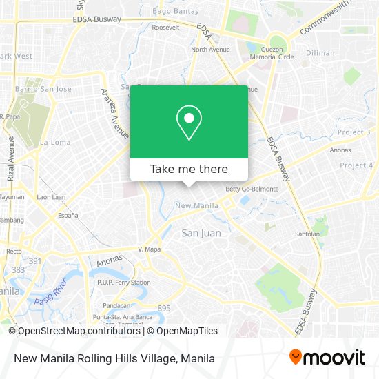 New Manila Rolling Hills Village map