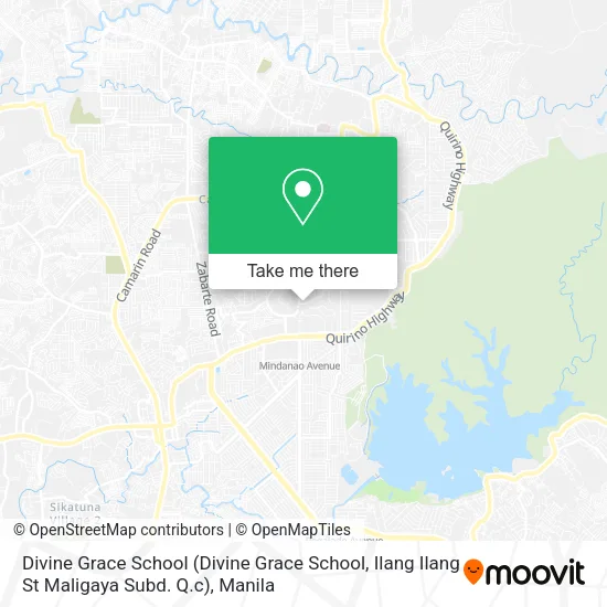 Divine Grace School (Divine Grace School, Ilang Ilang St Maligaya Subd. Q.c) map