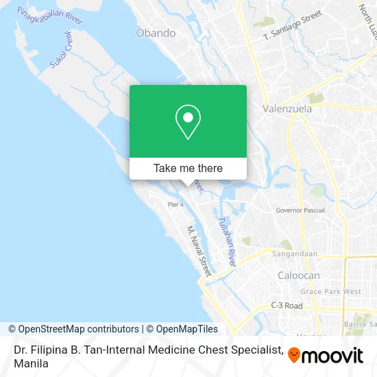 Dr. Filipina B. Tan-Internal Medicine Chest Specialist map