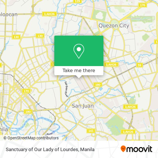Sanctuary of Our Lady of Lourdes map