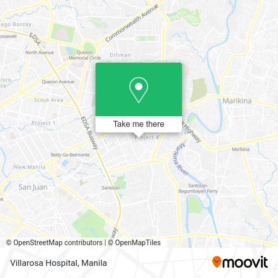 Villarosa Hospital map