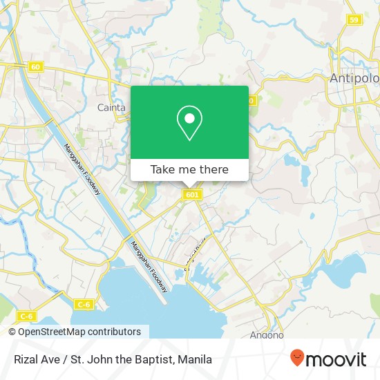 Rizal Ave / St. John the Baptist map