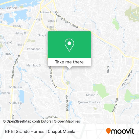 BF El Grande Homes I Chapel map